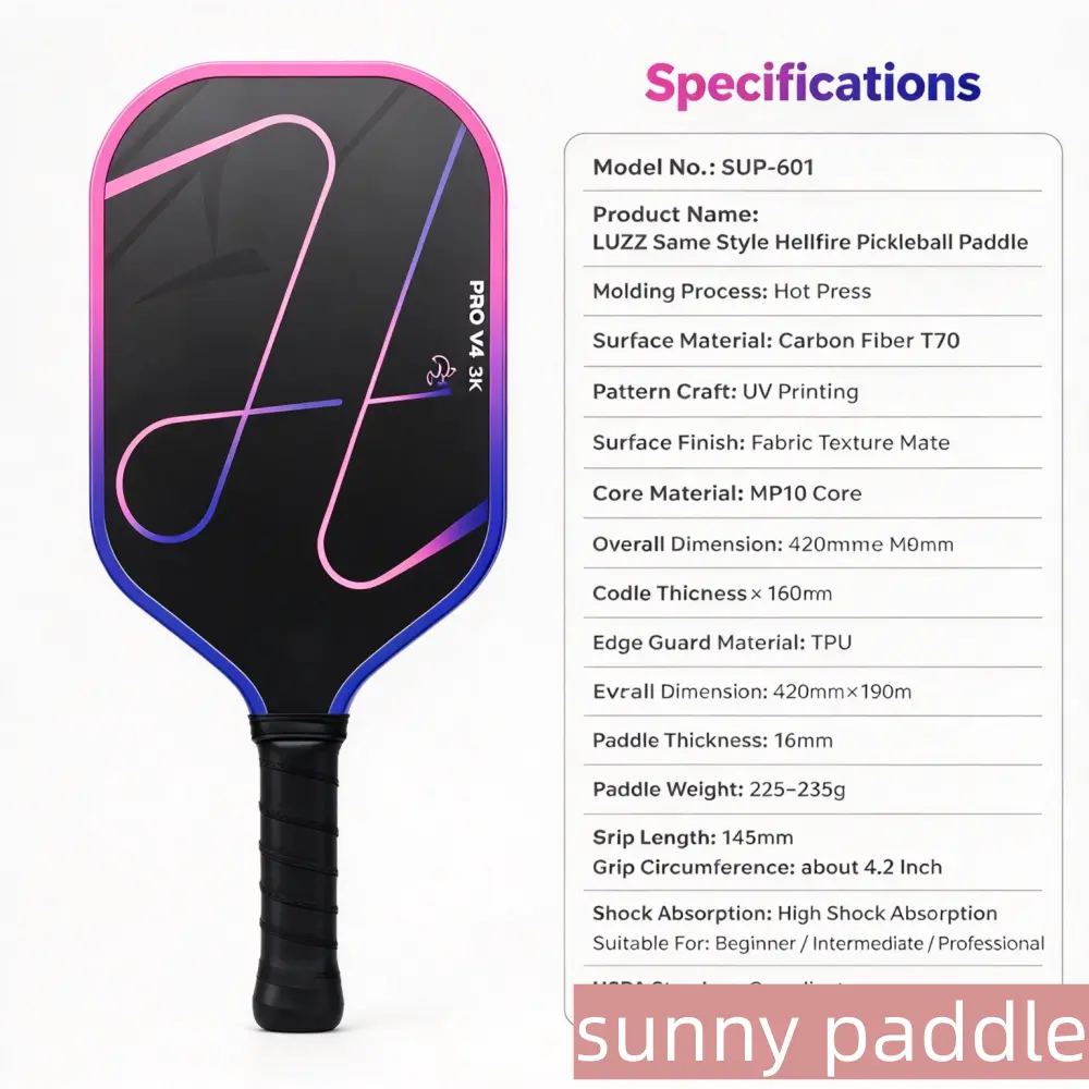 LUZZ Same Style Hellfire Pickleball Paddle ODM manufacturer 2
