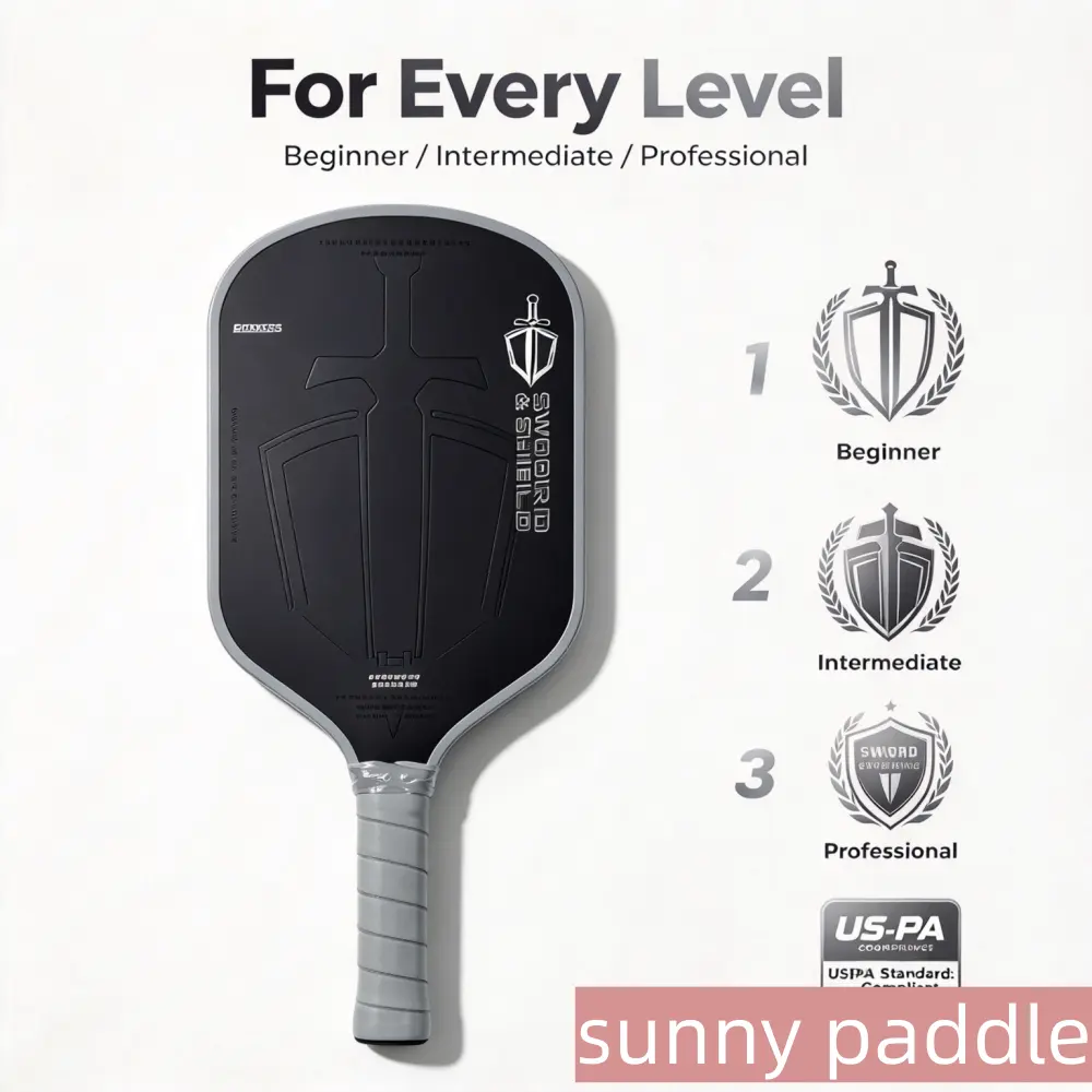 Black Sword and Shield Pickleball Paddle Product Image 1