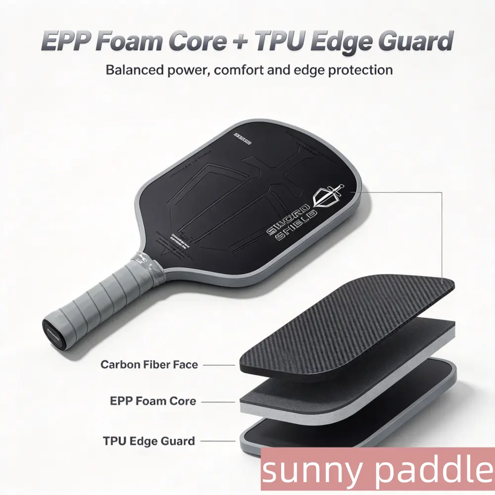 Black Sword and Shield Pickleball Paddle Specification 3