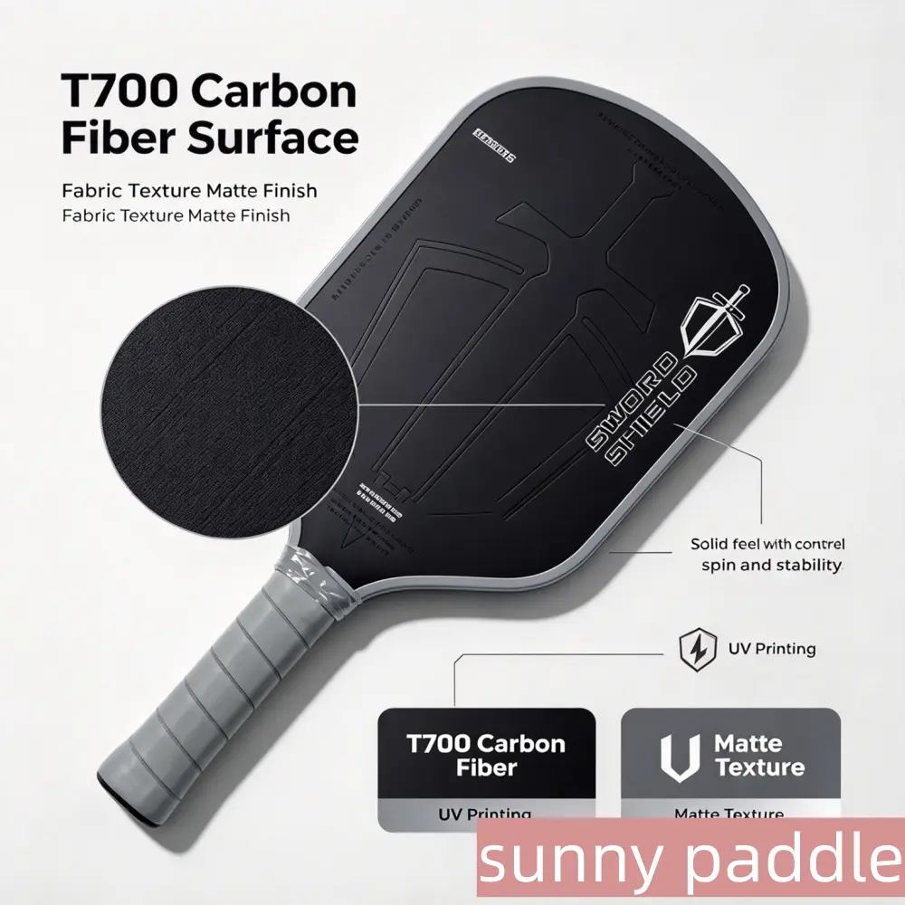 Black Sword and Shield Pickleball Paddle Overall Look 4