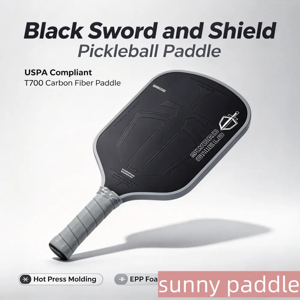 Black Sword and Shield Pickleball Paddle ODM manufacturer 6