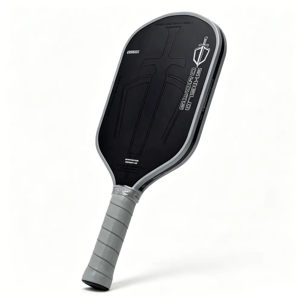 Schwarzes Schwert und Schild Pickleball Paddle Gallery Image 3