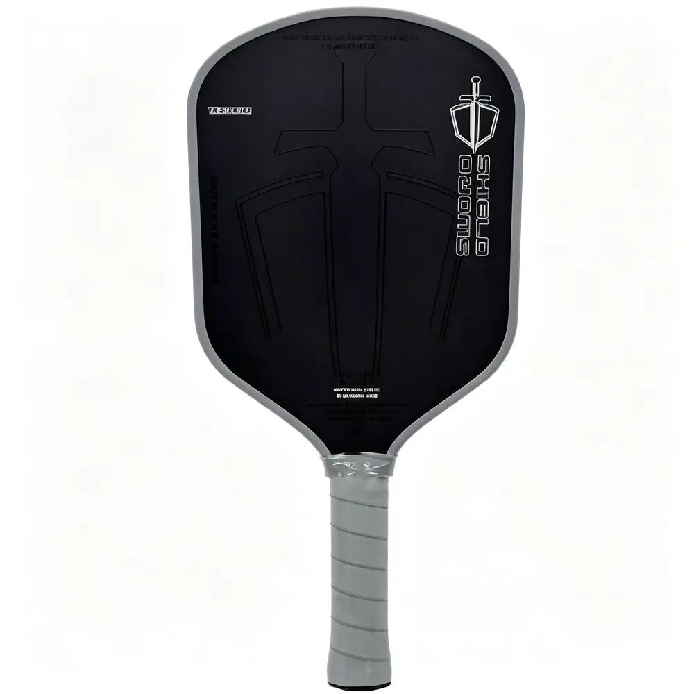 Schwarzes Schwert und Schild Pickleball Paddle Product Preview 4