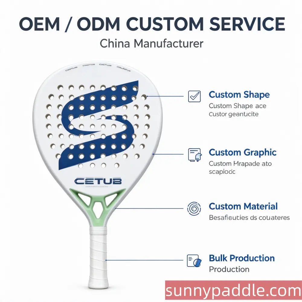SUS-101 Teardrop Padel Racket manufacturer 1
