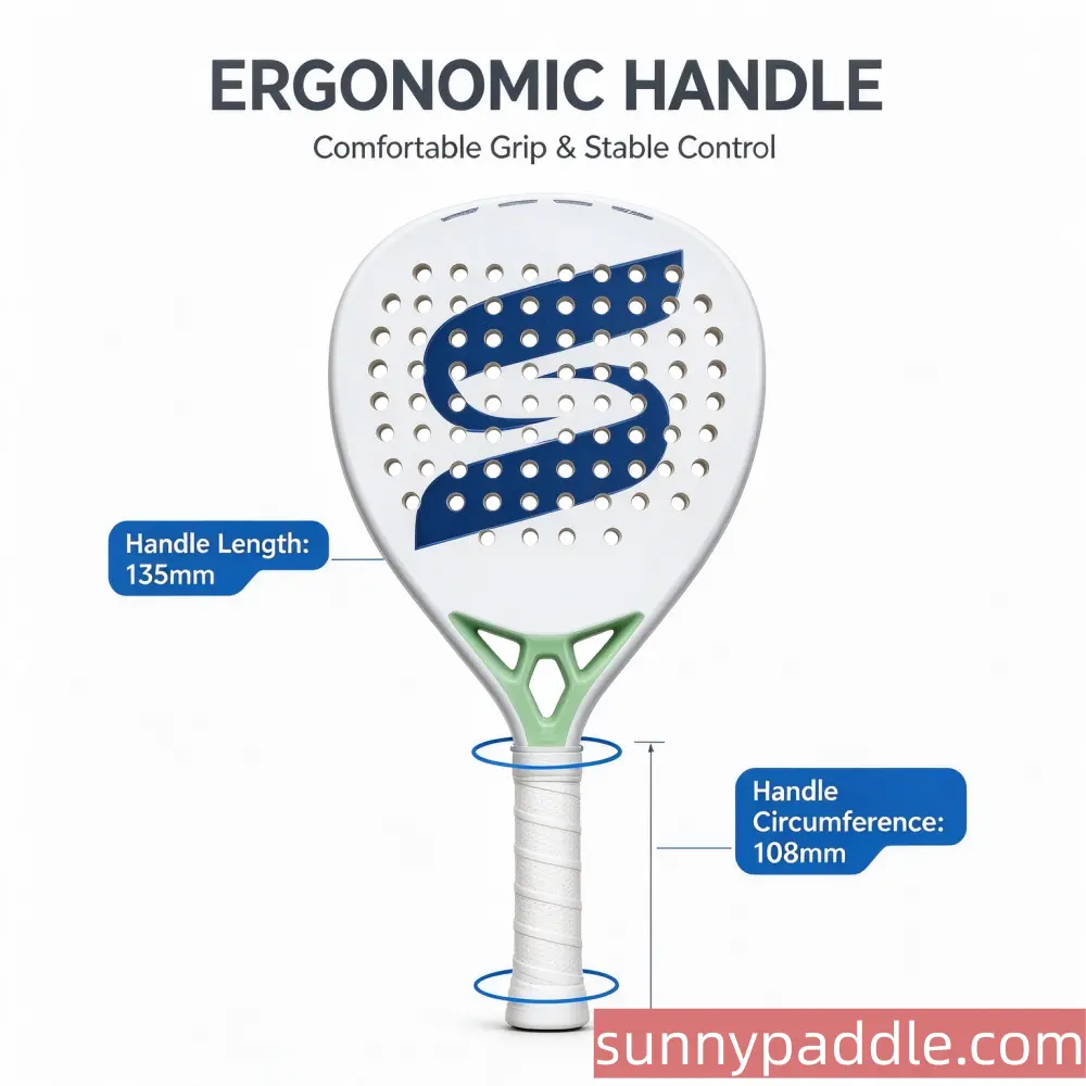 SUS-101 Teardrop Padel Racket ODM manufacturer 5